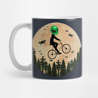 Funny alien rider Mug